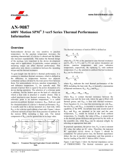 AN-9087 600V Motion SPM 3 ver5 Series Thermal Performance Information