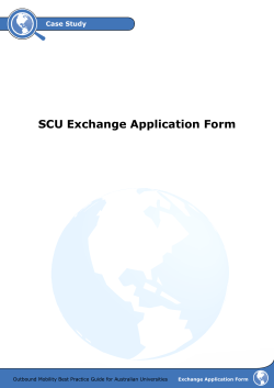 SCU Exchange Application Form Case Study