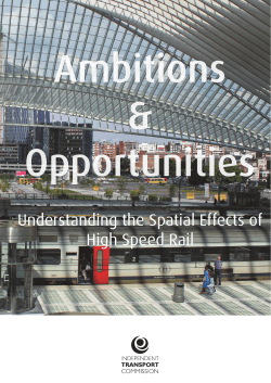 Ambitions &amp; Opportunities Understanding the Spatial Effects of