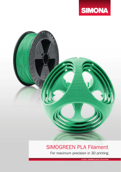SIMOGREEN PLA Filament For maximum precision in 3D printing