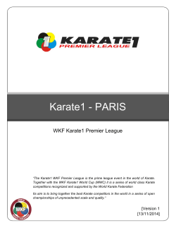Karate1 - PARIS