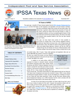 IPSSA Texas News 10 Years of APEC