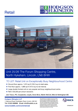 Retail Unit 25/26 The Forum Shopping Centre, North Hykeham, Lincoln, LN6 8HW