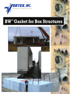 BW Gasket for Box Structures  ™