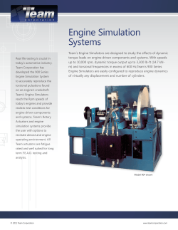 Engine Simulation Systems