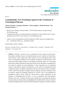 molecules Cannabinoids: New Promising Agents in the Treatment of Neurological Diseases