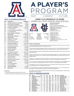 11-19-14 (UC Irvine).indd - University of Arizona Athletics