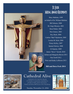 Latest Bulletin - The Cathedral of Saint Jude the Apostle