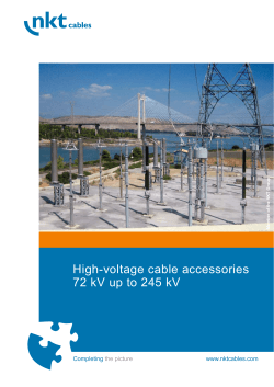 High-voltage cable accessories 72 kV up to 245 kV