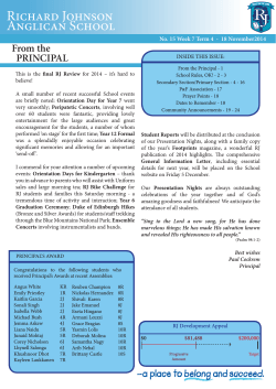 RJ Review - Richard Johnson Anglican School