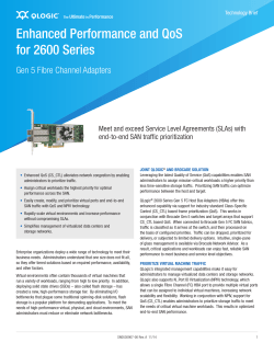 Enhanced Performance and QoS for 2600 Series Adapters