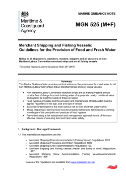 MGN 525(M&F) - Merchant Shipping and Fishing Vessels