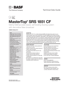 MasterTop® SRS 1851 CF