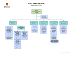 SCM Organizational Chart