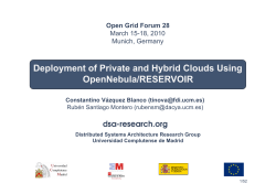 Deployment of Private and Hybrid Clouds Using