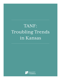 TANF: Troubling Trends in Kansas