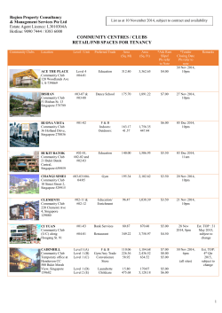 available CC spaces for lease