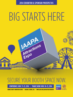 IAAPA Attractions Expo 2014 Prospectus