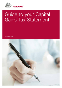 Guide to your Capital Gains Tax Statement