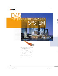 ThE high-pErformAnCE - The global specialist in electrical and
