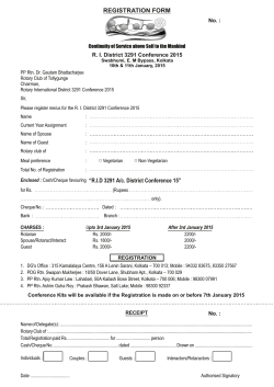Registration Form for RI District Conference Probaho