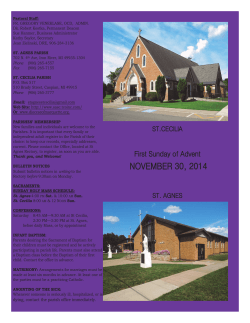 St. Agnes & St. Cecilia Church Bulletin /  format