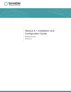 Nessus 6.1 Installation and Configuration Guide