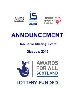 ANNOUNCEMENT IS Glasgow 2015-18.11.14