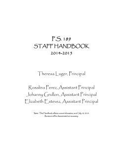 Staff Handbook