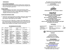 Pew Leaflet - St. Alban's Anglican Church