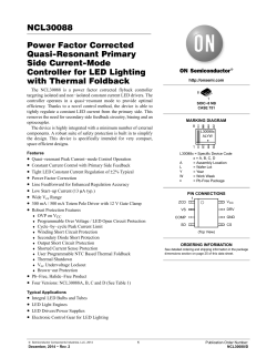 Power Factor Corrected Q-R PS C-M Controller for LED Lighting w TF