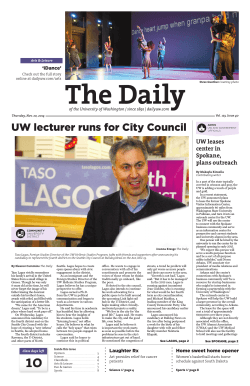 UW lecturer runs for City Council