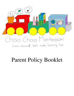 Next Parent Policy Booklet