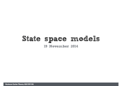 State space models