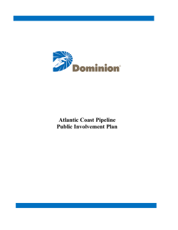 Atlantic Coast Pipeline Public Involvement Plan
