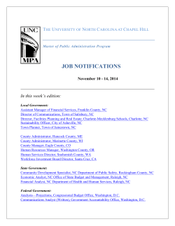 UNC Job Listings 11.17.2014