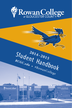 Student Handbook - Gloucester County College