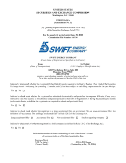 Amended PDF - Swift Energy Company