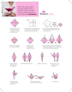 Create your own 3D origami and share using #Womans3D