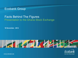 Ecobank Group Facts Behind The Figures