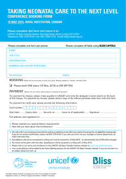 order form - Unicef UK