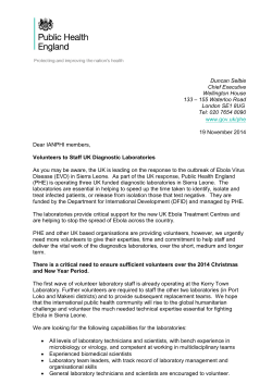 Letter from PHE