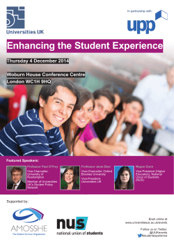 Enhancing the Student Experience Thursday 4