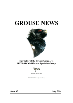 May 2014: Grouse News 47 - Galliformes