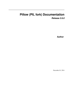 Pillow (PIL fork) Documentation