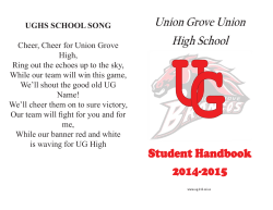 Student Handbook - Union Grove High School