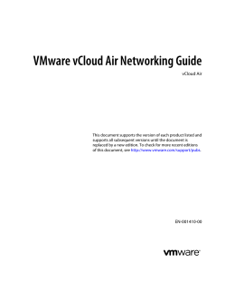 VMware vCloud Air Networking Guide
