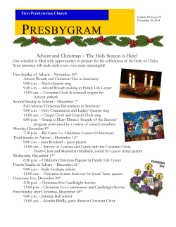 PRESBYGRAM - First Presbyterian Church, High Point, North Carolina