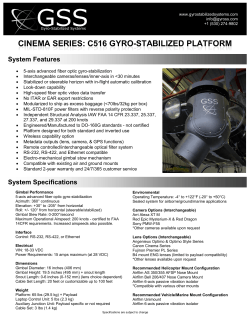 the GSS C516 Specification Sheet - Gyro
