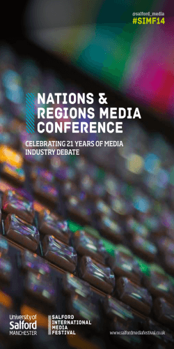 Nations & Regions Media Conference 2014 Programme